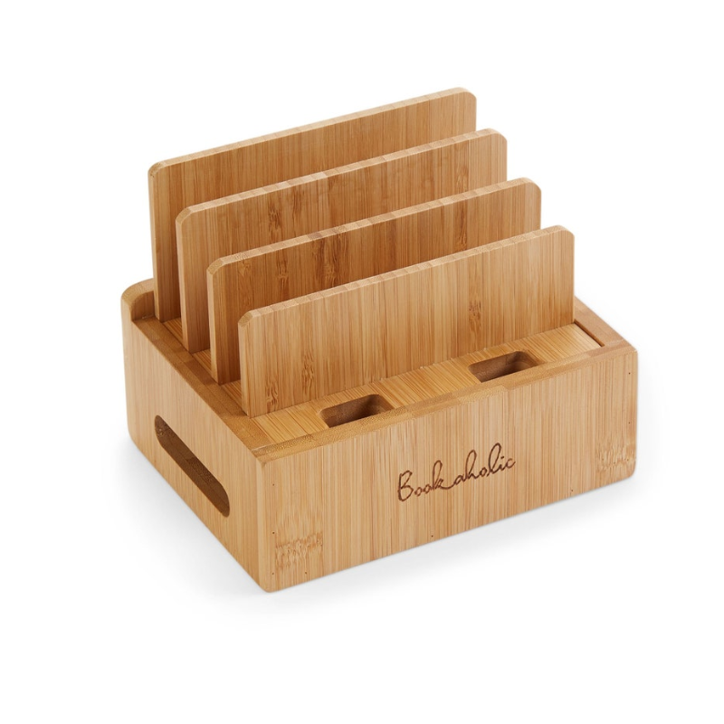 Bamboo Charging Station & Cord Organizer